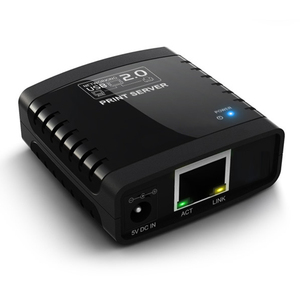 10/100Mbps <strong>Ethernet</strong> to USB 2.0 Network LPR <strong>Print</strong> <strong>Server</strong> LAN USB <strong>Print</strong> <strong>Server</strong> Adapter Printers Share Black-SCLL - Product Image 1