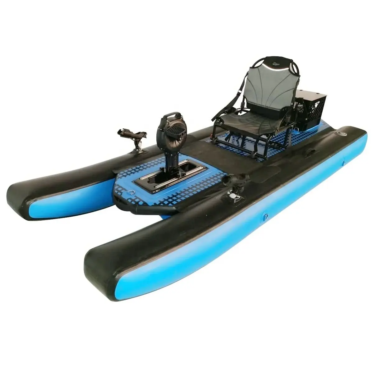 Pedal inflável pesca caiaque azul/preto