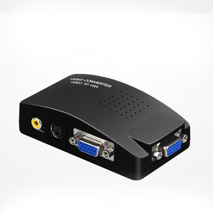 PC Laptop <strong>Computer</strong> Notebook Mac <strong>Monitor</strong> VGA to AV TV RCA Composite S-video Converter Switch Box Adapter