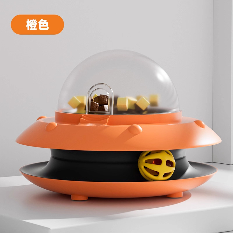 Jouet d'alimentation en forme de soucoupe volante (orange)