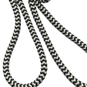 Custom Best Selling High Tenacity 100% Polyester 0.8Cm Round <strong>Cords</strong> Braided <strong>Cord</strong> With Alternating Colors