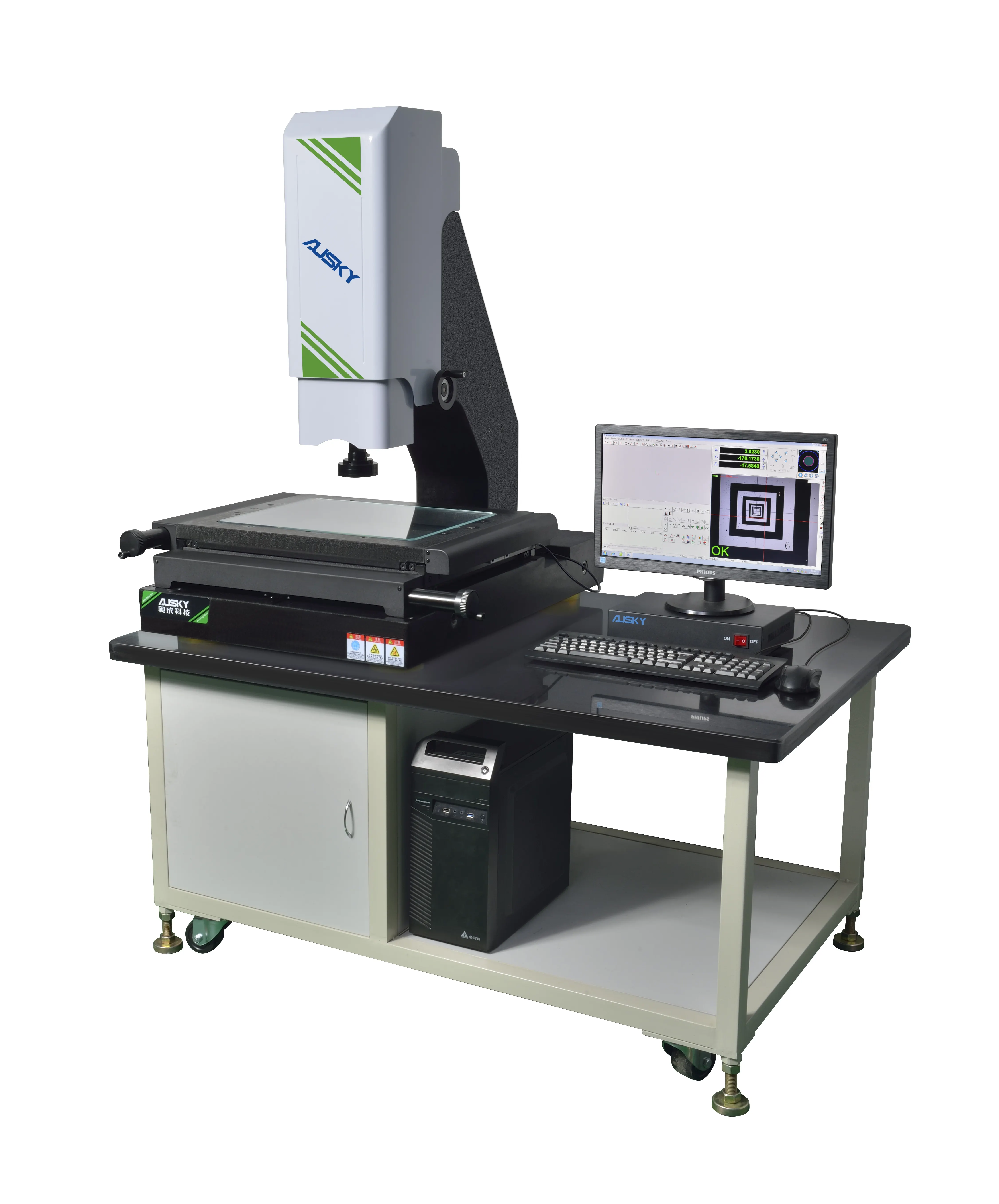 Machine de mesure vidéo 2D, Type manuel, système VMS de haute précision, bricolage