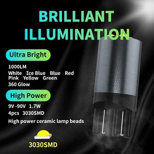 Mükemmel LED AMS LED T10 3030 4SMD 168 194 Canbus hata ücretsiz LED araba okuma işıkları otomatik işaretleyici lambaları kama kuyruk yan ampuller - Product Image 4