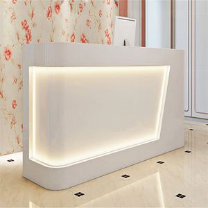 Nhà Máy Giá Khách Sạn Công Ty Nội Thất Quầy Lễ Tân Nhân Viên Thu Ngân Led Bàn Tiếp Tân Cho Salon Bar Thanh Toán Truy Cập * - Product Image 3