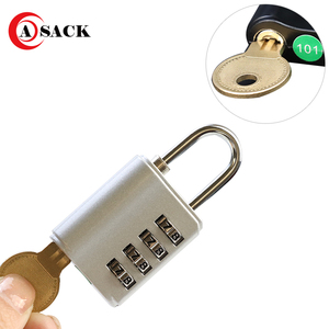 ASACK ล็อคแบบรวมพร้อมกุญแจ,แม่กุญแจผสม4หลัก,ล็อคประตูกันน้ำแบบรีเซ็ตได้สำหรับล็อกเกอร์,ยิม,รั้ว,เคส,Sch - Product Image 5