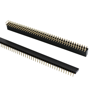 Single Row 1*<strong>40Pin</strong> 2.54mm Female Round Pin <strong>Header</strong> for PCB Applications with 40P Pins - Product Image 2