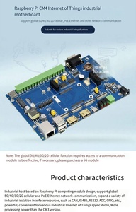 Hot Raspberry PI CM4 Computer modul Base board RS485 RS232 POE Strom versorgung Internet der Dinge Erweiterungs karte für Industrie computer