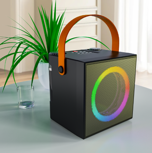Novo Portátil Home Theater Karaoke Bluetooth Speaker com Sistema de Som Surround Mini Microfone Sem Fio para Uso KTV