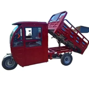세발 자전거화물 오토바이 250CC 농업 승객 용 오픈 바디 전동 드라이브로 구동되는 가솔린