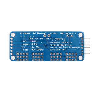 PCA9685PW 16チャンネル12ビットPWMサーボシールドドライバI2Cインターフェースロボットプロジェクト用PCA9685モジュール - Product Image 4