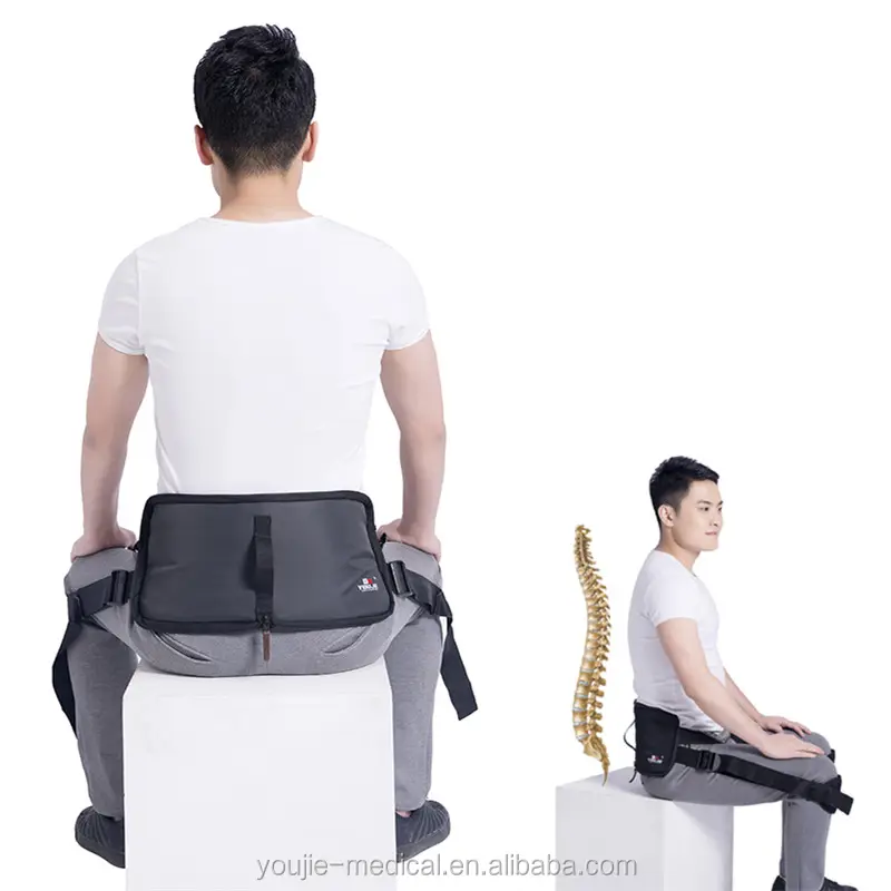 Correttore posturale di decompressione del disco lombare di vendita calda corretto cintura di supporto del tutore della vita della schiena seduta