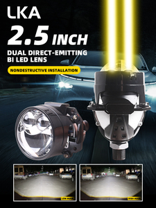 S62ไฟรถยนต์ทรงกลม LED ความสว่างสูง33W/48W 2.5นิ้วเลนส์ไฟหน้าส่องโดยตรงแบบคู่ - Product Image 3