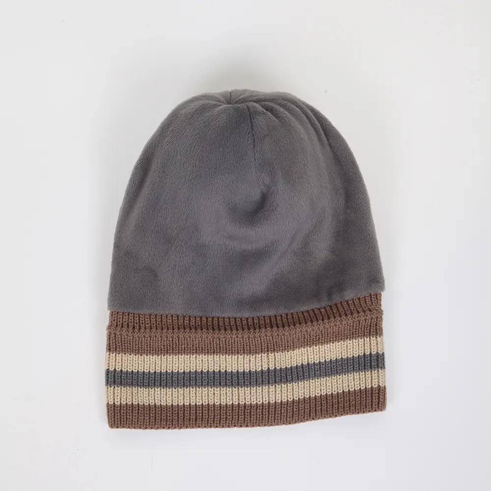 Berretto invernale cappelli per uomo donna con pile spesso foderato cappello lavorato a maglia caldo cappello con cappuccio invernale