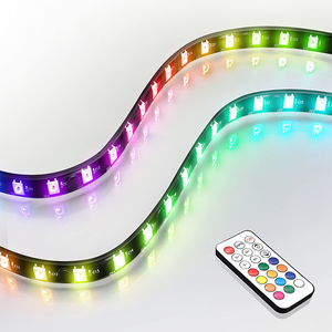 Адресуемая Светодиодная лента RGB для ПК WS2812 RGBIC, магнитная светодиодная лента для игр на ПК - Product Image 1