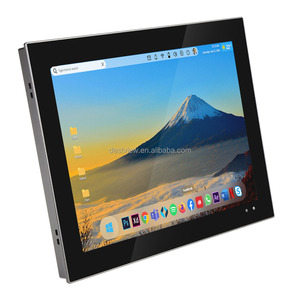 O brilho alto exterior IP66 Waterproof a exposição encaixada do <span class=keywords><strong>LCD</strong></span> do monitor ótico industrial do tela táctil da ligação