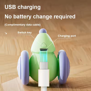 Interaktif akıllı Pet fare oyuncak 5cm küçük elektrikli kedi yavru oyuncak otomatik LED ışıkları ile PVC ve PC malzeme kutusu paketlenmiş - Product Image 5