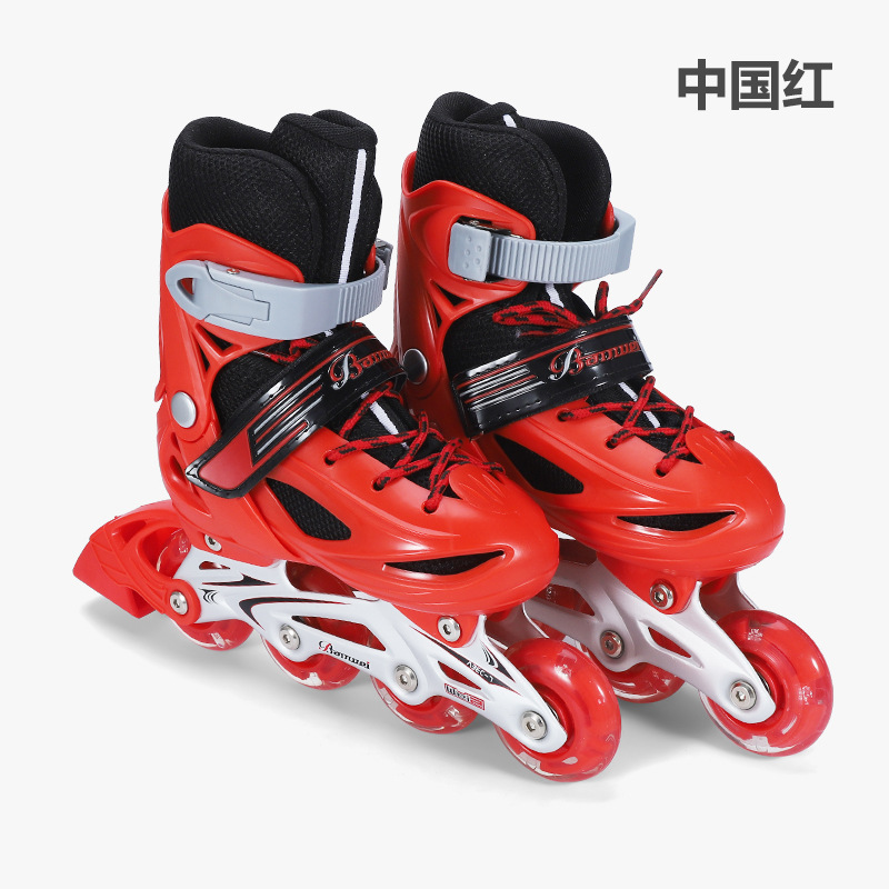 Red inline skates