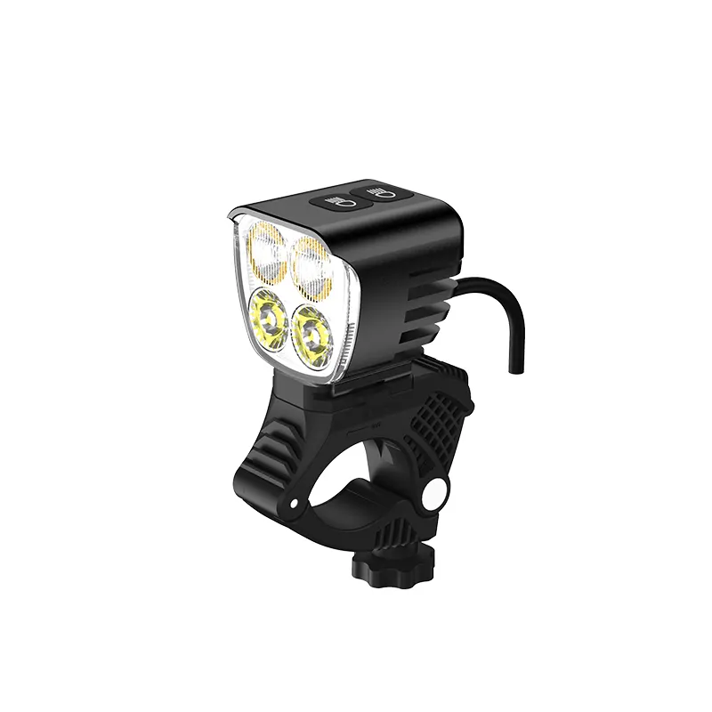 E accessori per bici luci anteriori a LED biciclette elettriche pezzi di ricambio faro anteriore Mtb ciclo luce bicicletta USB Cree