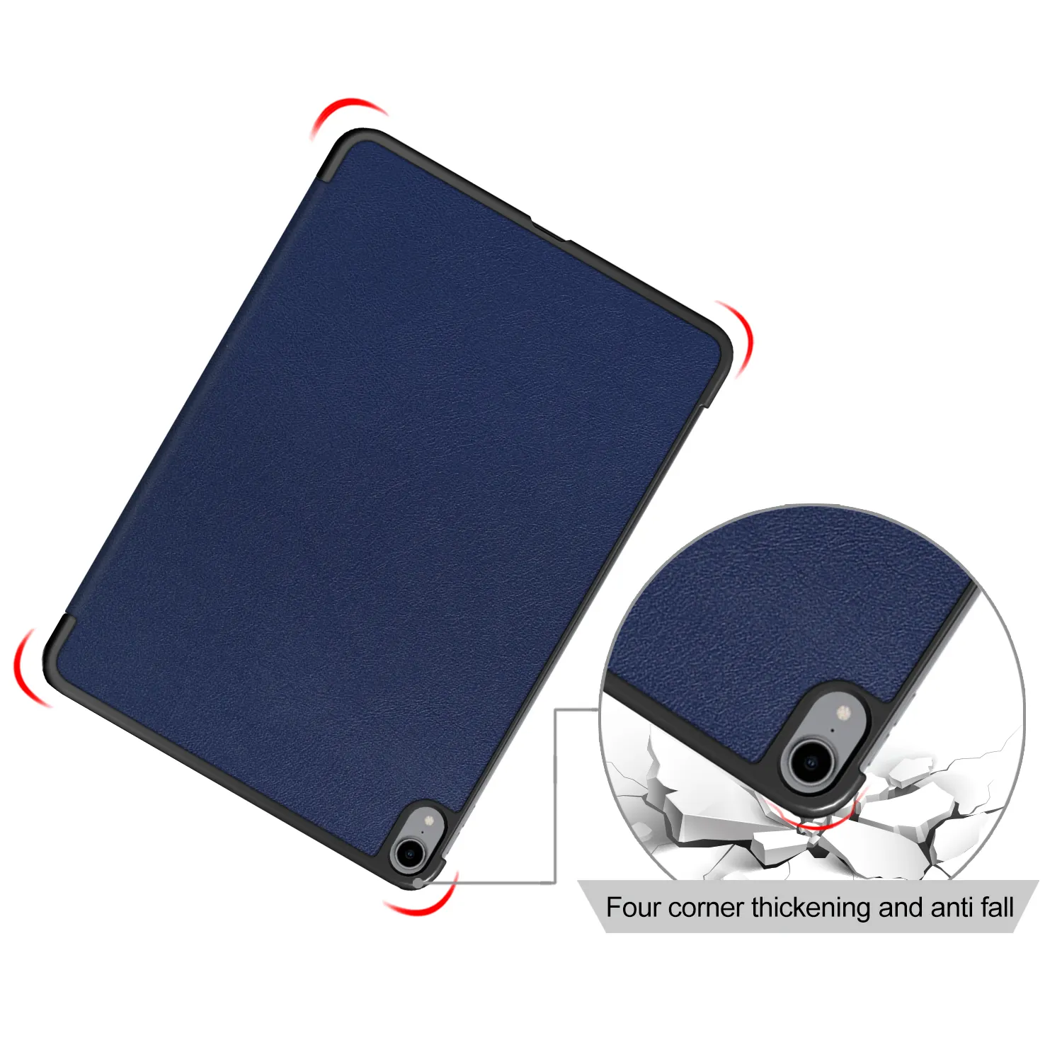 NET-CASE Tablet kulit PU tahan guncangan, Cover Tablet pintar untuk iPad Air 4 / 5 10.9 inci Case Tablet dengan Cover PU lembut