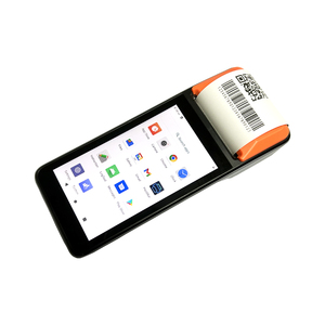 Портативный мобильный беспроводной 1 ГБ ОЗУ NFC Ручной android pda сканер штрих-кодов pos-терминал со встроенным термопринтером - Product Image 2