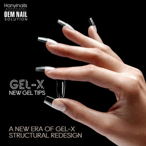 OEM kendi marka jel X İpuçları Pro kutusu uzun Stiletto-B yumuşak tırnak uzatma İpuçları yarım kapak tasarımı için basın-tırnakları - Product Image 5