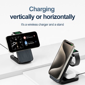 China <strong>Factory</strong> Price 3-in-1 Magnetic Foldable 15W Wireless Charging Station 10W <strong>Output</strong> Power OTP Protection for Multiple <strong>Devices</strong> - Product Image 6