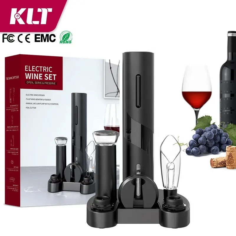 Mooie Elektrische Wijn Opener Set Base Stijl Wijn Flesopener Kurkentrekker Kit Gift Set Wijn Opener