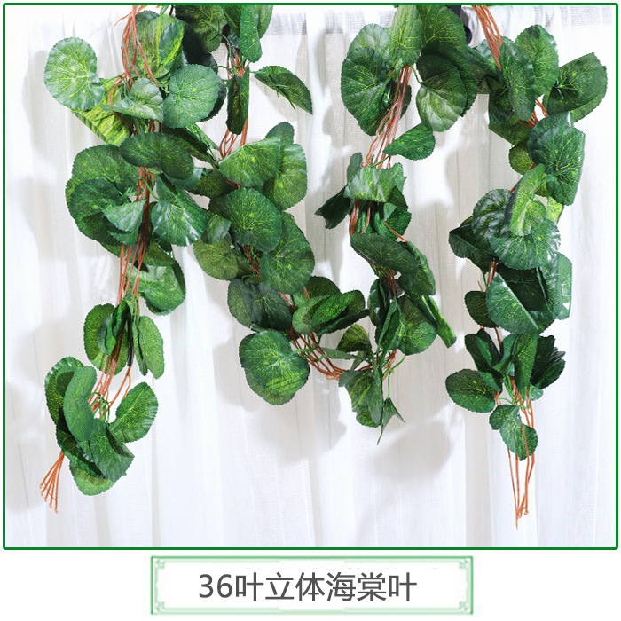 Hojas de begonia tridimensionales de 36 hojas.