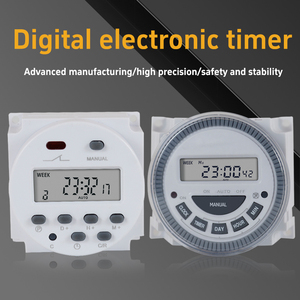 Hochwertiger industrieller Zeit schalter 12V und 220V Elektronische Hoch leistungs programmierung mit hervorragenden Energie spar funktionen - Product Image 2