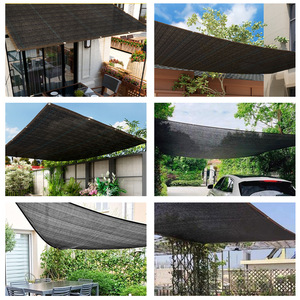 Venta de fábrica, red de sombra al aire libre para patio, color negro o personalización, borde cifrado, red de sombra perforada, Red de sombrilla - Product Image 3