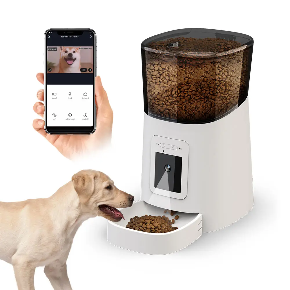 Newestr akıllı Wifi uzaktan kumanda Pet besleyici akıllı köpek evcil hayvan kaseleri mama besleyici kamera ile