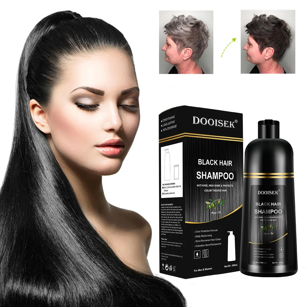 Großhandel Hersteller Preis Schwarze Farbe schnelles schwarzes Haarfarben shampoo