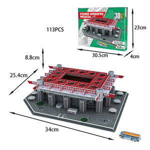 Famous Sports Hall Model <strong>Kit</strong> DIY Assembly of Football Basketball Courts 3D Puzzle Munich <strong>Stadium</strong> Made Durable Paper Material - Product Image 4