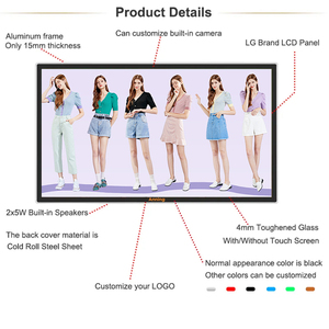 50-дюймовый Настенный умный ТВ-дисплей Android LED Digital Signage с сетевым подключением с сенсорным экраном для рекламы - Product Image 2