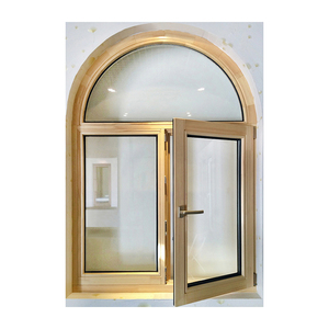 KDSBuilding europa produzione in stile francese doppio vetro a buon mercato Tilt & Turn finestra in legno design moderno della finestra in legno - Product Image 1