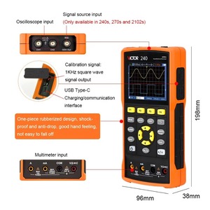 VICTOR 270S Hersteller Tragbares Niedrigpreis-Digital oszilloskop 70MHz Bandbreite mit USB OTG-Schnitts telle 2-Kanal-Oszilloskop