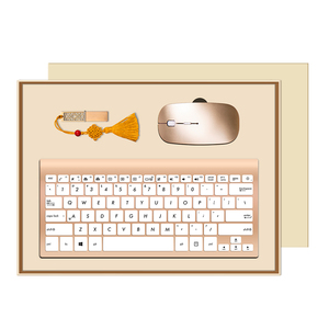 <strong>Computer</strong> Slim Wireless <strong>Keyboard</strong> and <strong>Mouse</strong> 3 in <strong>1</strong> Set Metal Gift Black Gaming Business Office Mini <strong>Mouse</strong> <strong>Keyboard</strong> Set - Product Image 1