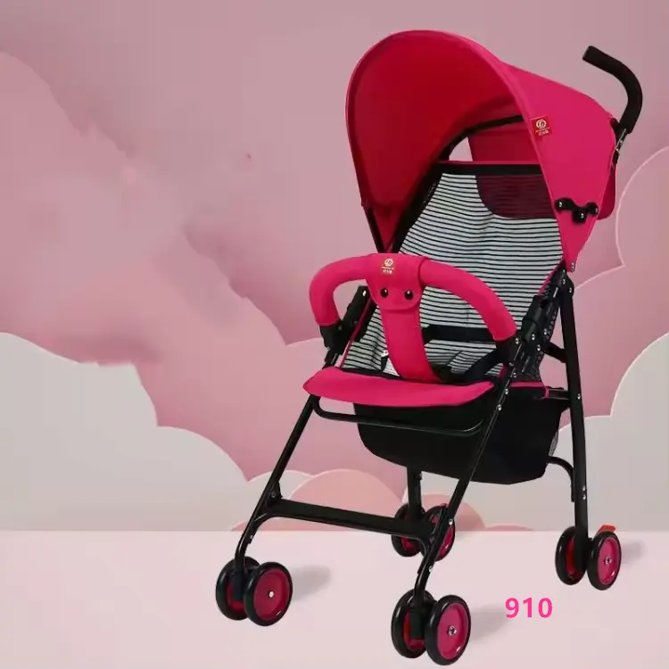 Sıcak satış bebek arabası/lüks bebek arabası çelik paslanmaz çerçeve Logo ambalaj tekerlekler