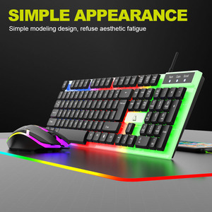 GT100 Set Wired <strong>Mouse</strong> <strong>Keyboard</strong> Colorful Household Game <strong>Keyboard</strong> <strong>Mouse</strong> Combo <strong>Computer</strong> Gaming <strong>Keyboard</strong> - Product Image 3