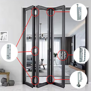 <span class=keywords><strong>UPVC</strong></span>スライディング2つ折りドアボトムアップヒンジローラー付きヘビーデューティーローラーヒンジアルミニウム亜鉛合金ヒンジ折りたたみドア用