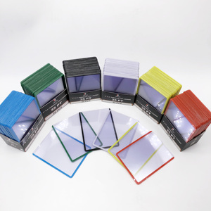 Цвет границы Красный Белый Черный Синий Зеленый Желтый границы 3x4 Toploader держатель карты верхний погрузчик - Product Image 6