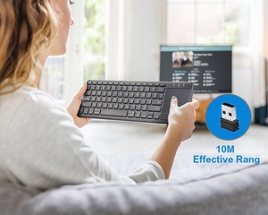 Miniteclado Multimedia Inalámbrico de 2,4 GHz, 3 LED de Color, con panel táctil incorporado de gran tamaño, ratón para PC, Google, Smart TV - Product Image 6