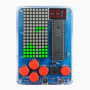 Apprendimento del progetto di saldatura Kit di gioco elettronico artigianale con quattro giochi retrò luminosità regolabile interruttore di musica scuola superiore - Product Image 1