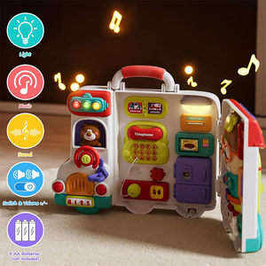 Bambino bambino di apprendimento educativo precoce capacità motorie di sviluppo bambini 1-3 giocattolo musicale Montessori occupato a bordo - Product Image 2