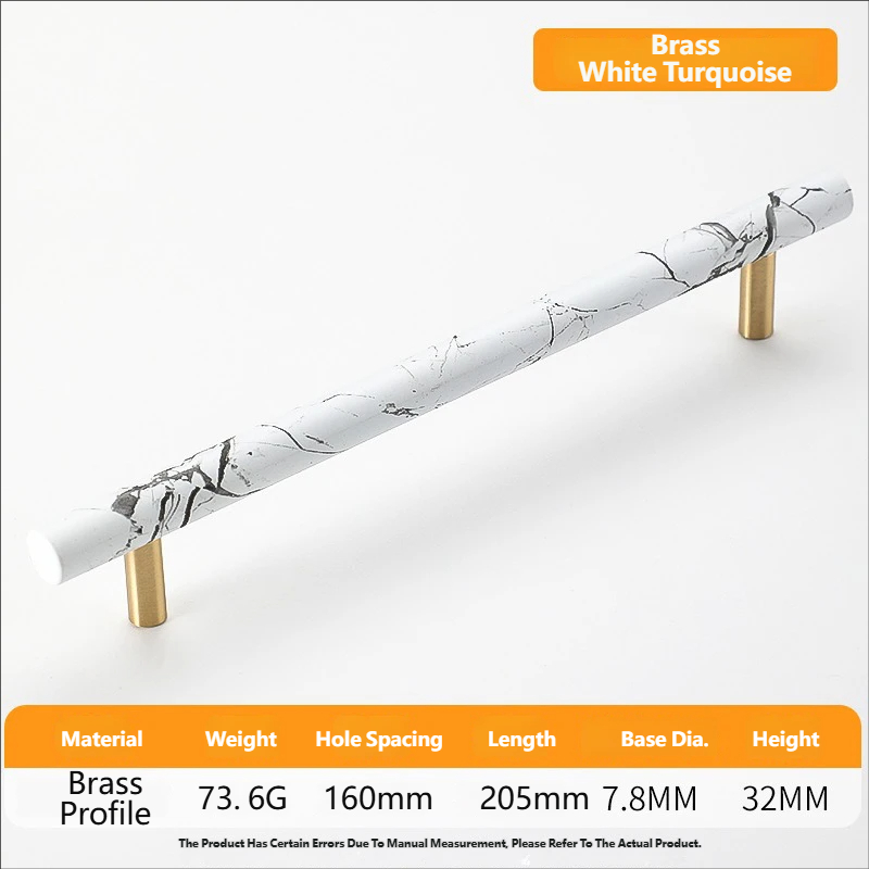 8123-160mm Hole Spacing-White Turquoise