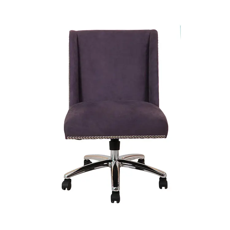 Toptan özel tasarım Modern ev mobilyası gri kumaş oturma odası döner sandalye