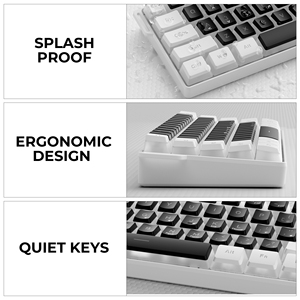 XVX K61 Màng Bàn Phím Im Lặng Key Có Dây Backlit Mini Bàn Phím Với USB Type-C Và Bánh Keycaps - Product Image 2