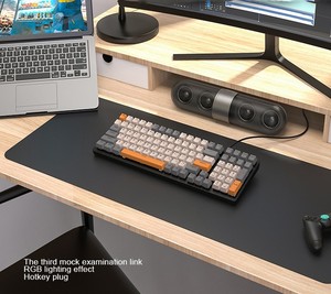 PCTENK XK61B Plus Wireless BT Mechanische Tastatur mit drei Modi Hot Plug-Spiel Notebook-Computer Koreanische drahtlose Tastatur - Product Image 3