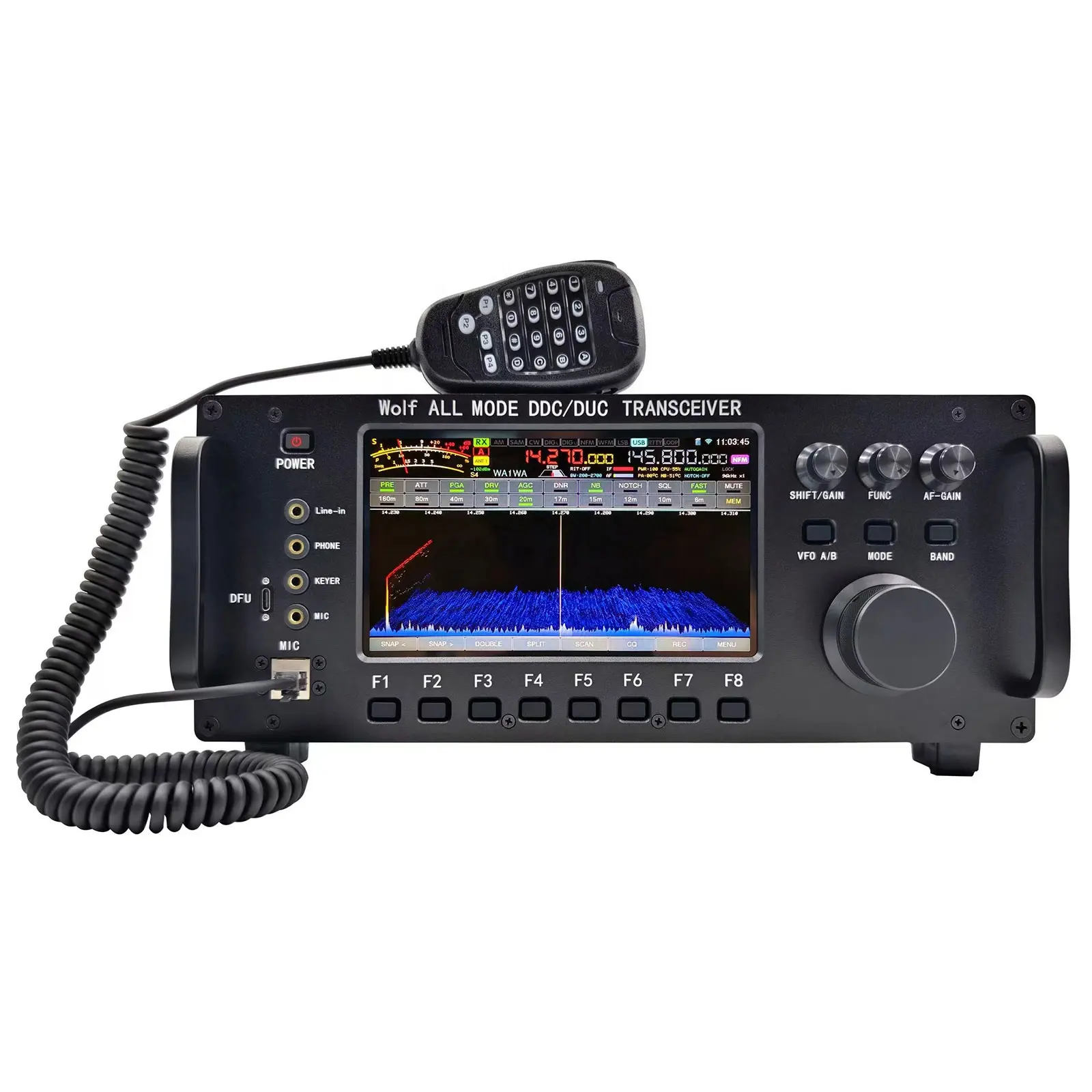 ETMY ET-ST100 receptor SDR multi-modo de banda completa rádio HF de 0,5 ~ 750 MHz, rádio de 50 MHz, VHF, UHF, 350M