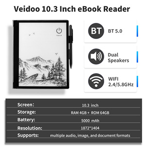 10.3 Inch Black RK3566 E-Ink Display 64GB Storage Electronic Book <strong>Reader</strong> 5000mAh Touch Screen E-<strong>reader</strong> with Handwriting Pen - Product Image 2